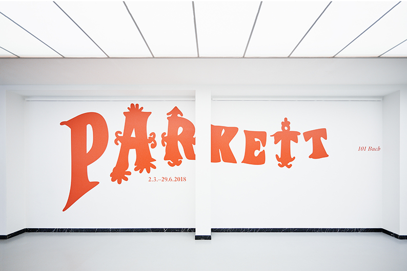 Ausstellung «Parkett», Ausstellungssaal, Schweizerische Nationalbibliothek 