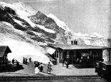 "Stationsgebäude am Eigergletscher", in "Die Jungfrau-Bahn, Berner Oberland, (Schweiz)", Zürich, Hofer, 1903, S. 21.