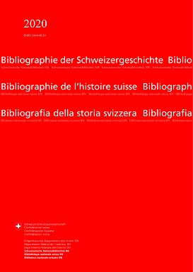 Titelblatt Berichtjahr 2018 der Bibliographie der Schweizergeschichte
