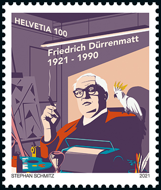 Special “100 Years of Dürrenmatt” postage stamp