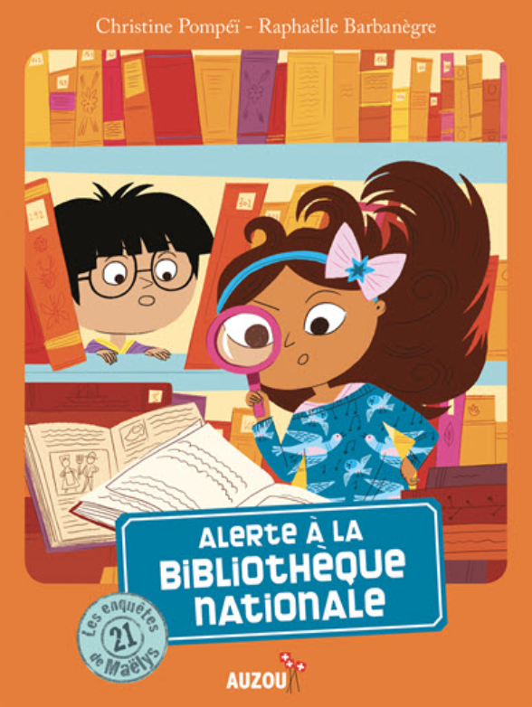 Picture shows the cover of the book, with Maëlys and Lucien.