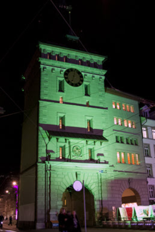 The Käfigturm at night