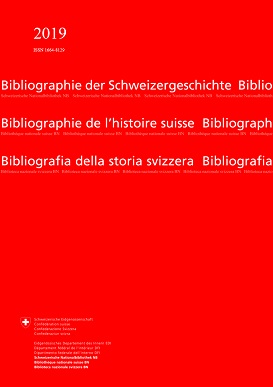 Cover of the 2019 Annual Report of the Bibliography of Swiss History