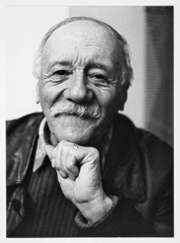 Portrait de Maurice Chappaz en noir et blanc.