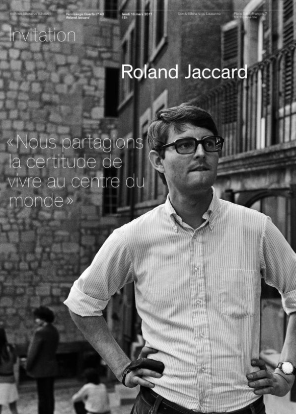 Roland Jaccard à Lausanne, 8 mai 1971 © Frédéric Wandelère