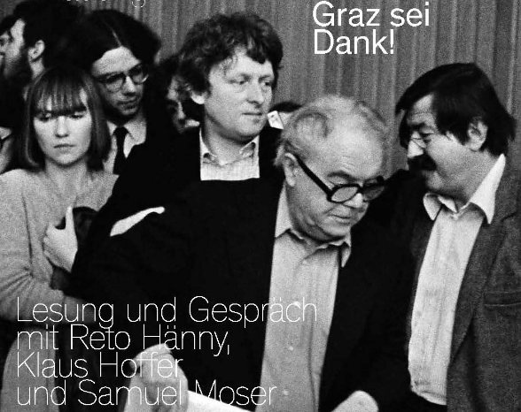 Alfred Kolleritsch, Max Frisch und Günter Grass beim «steirischen herbst» 1981. © Isolde Ohlbaum.