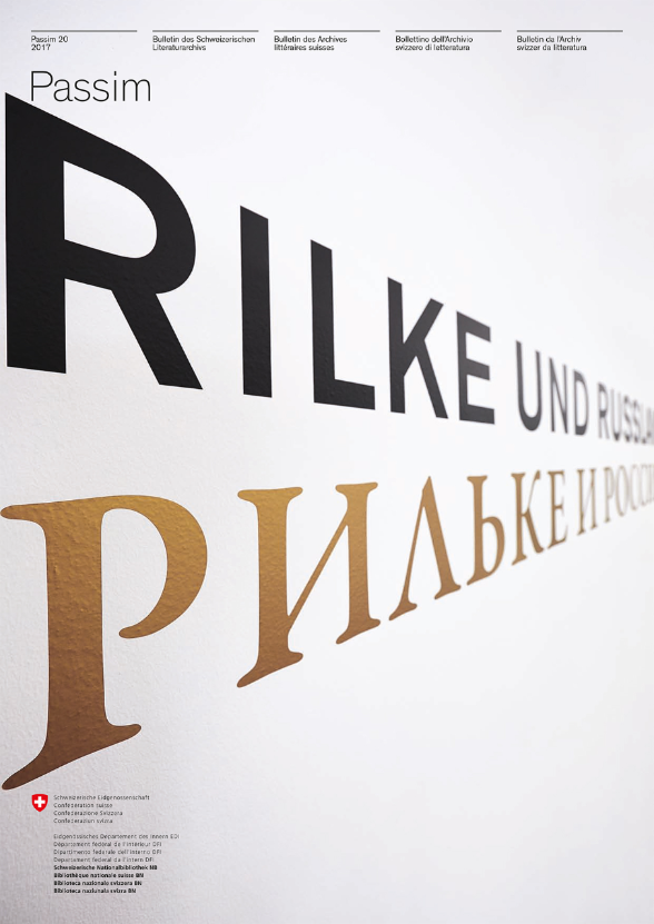 Passim 20: Rilke e la Russia