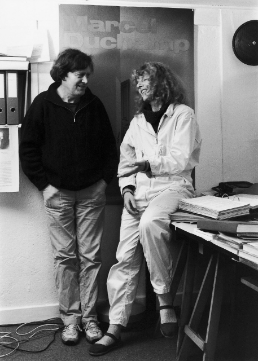 Serge e Doris Stauffer, 1982, foto di Isabelle Wettstein. Biblioteca nazionale svizzera. Gabinetto delle stampe, Archivio Serge e Doris Stauffer