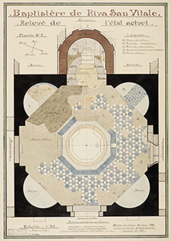 Riva San Vitale, Baptisterium, Aufnahmeplan 1925